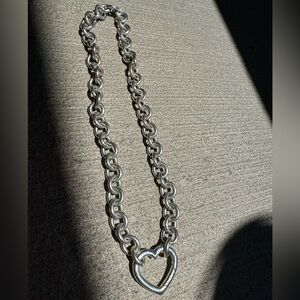Vintage Tiffany & Co Heart Clasp Necklace